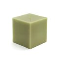 Jeco Jeco CPZ-131 3 x 3 in. Sage Square Pillar Candles; Green CPZ-131